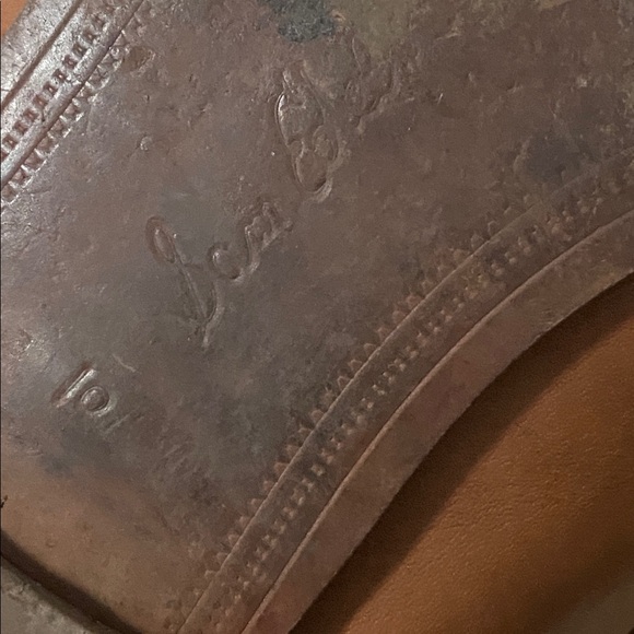 Sam Edelman Brown Leather Loafers with Gold Bit - Picture 5 of 5